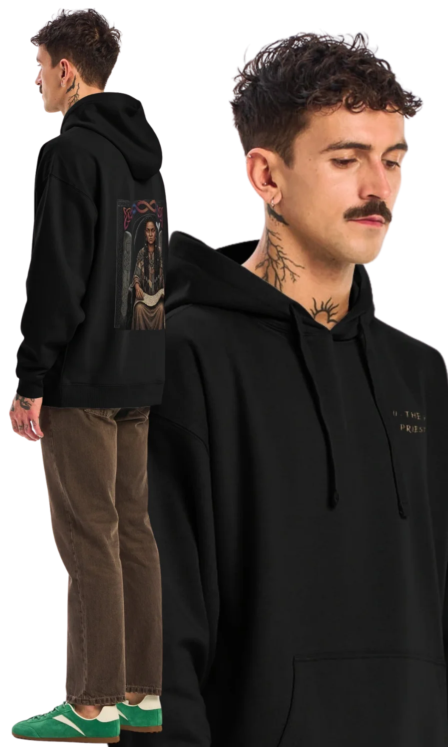 II - THE HIGH PRIESTESS Organic Hoodie product image (1)