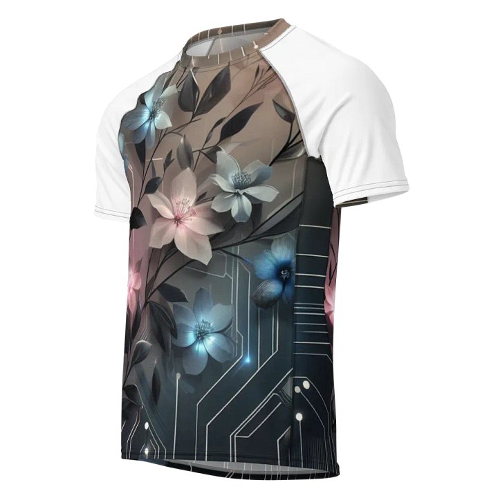 Floral Circuitry Men's Rash Guard | Ai Design product image (1)
