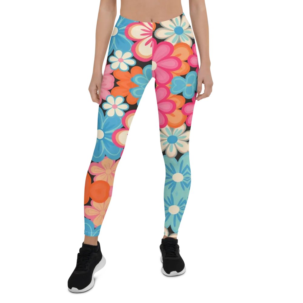 Retro Floral Fantasy All-Over Print Leggings product image (7)