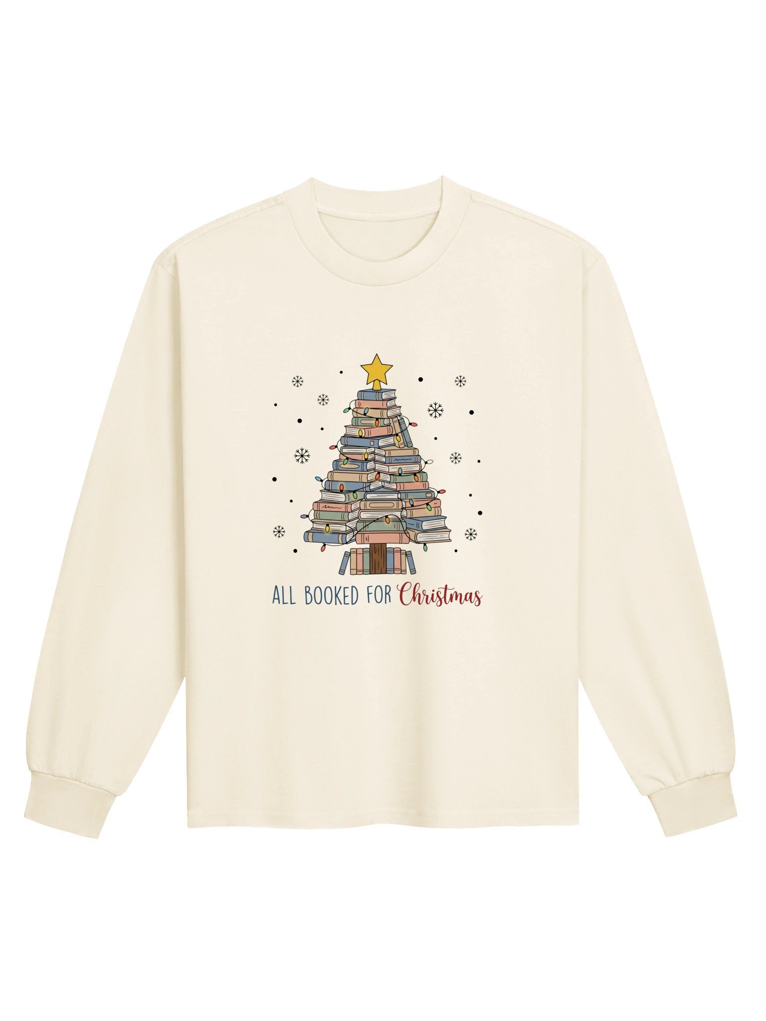 "All Booked for Christmas" Book Tree Sweatshirt product image (2)