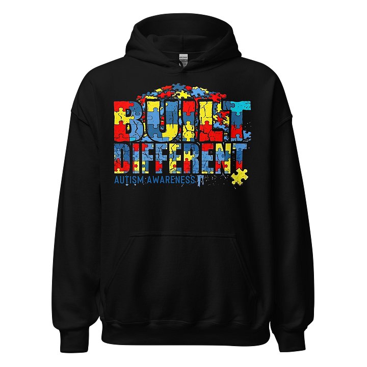 Built Different: Autism Awareness Hoodie product image (1)