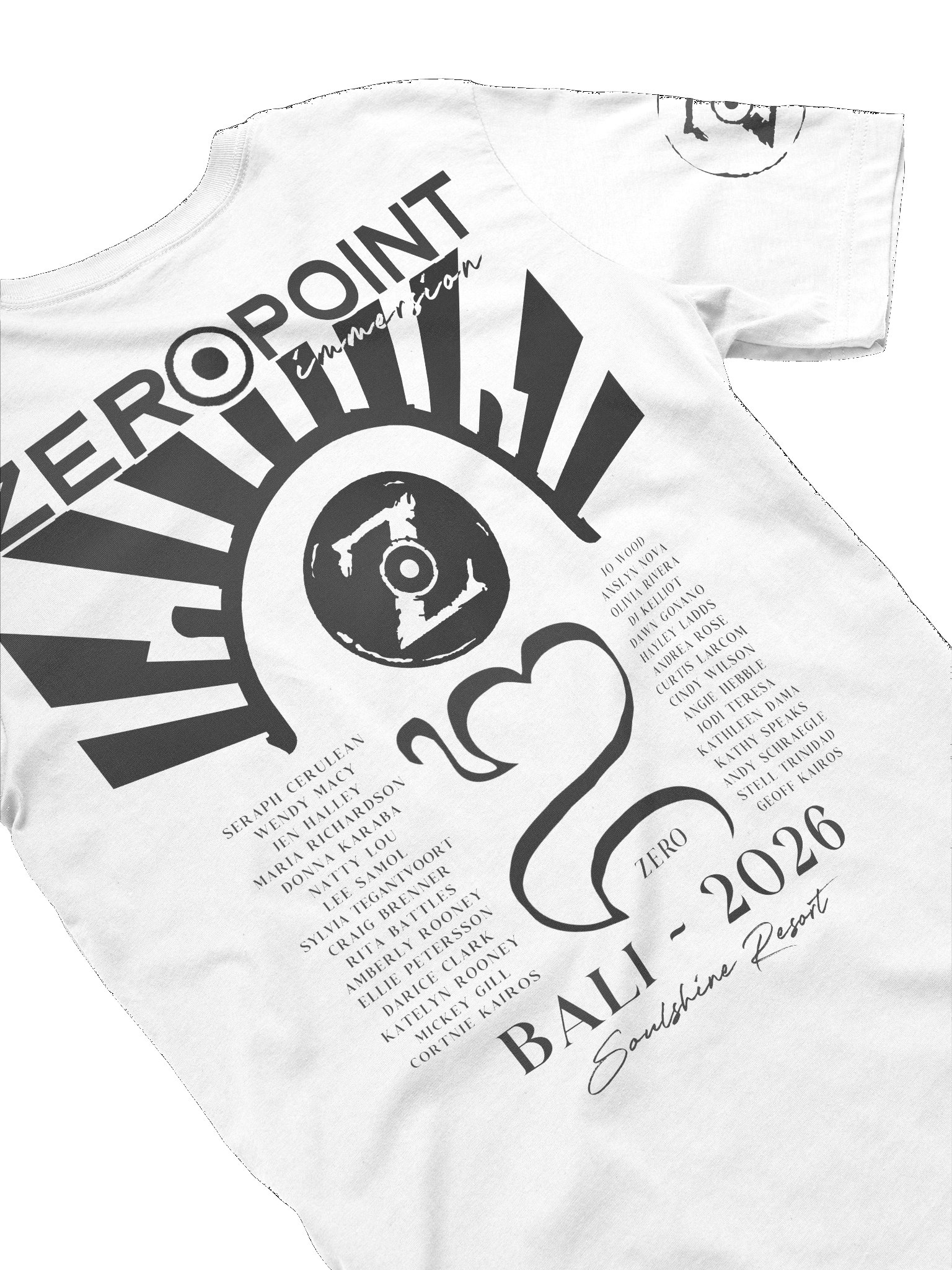 Zero Point Immersion Shirt Black on White product image (4)