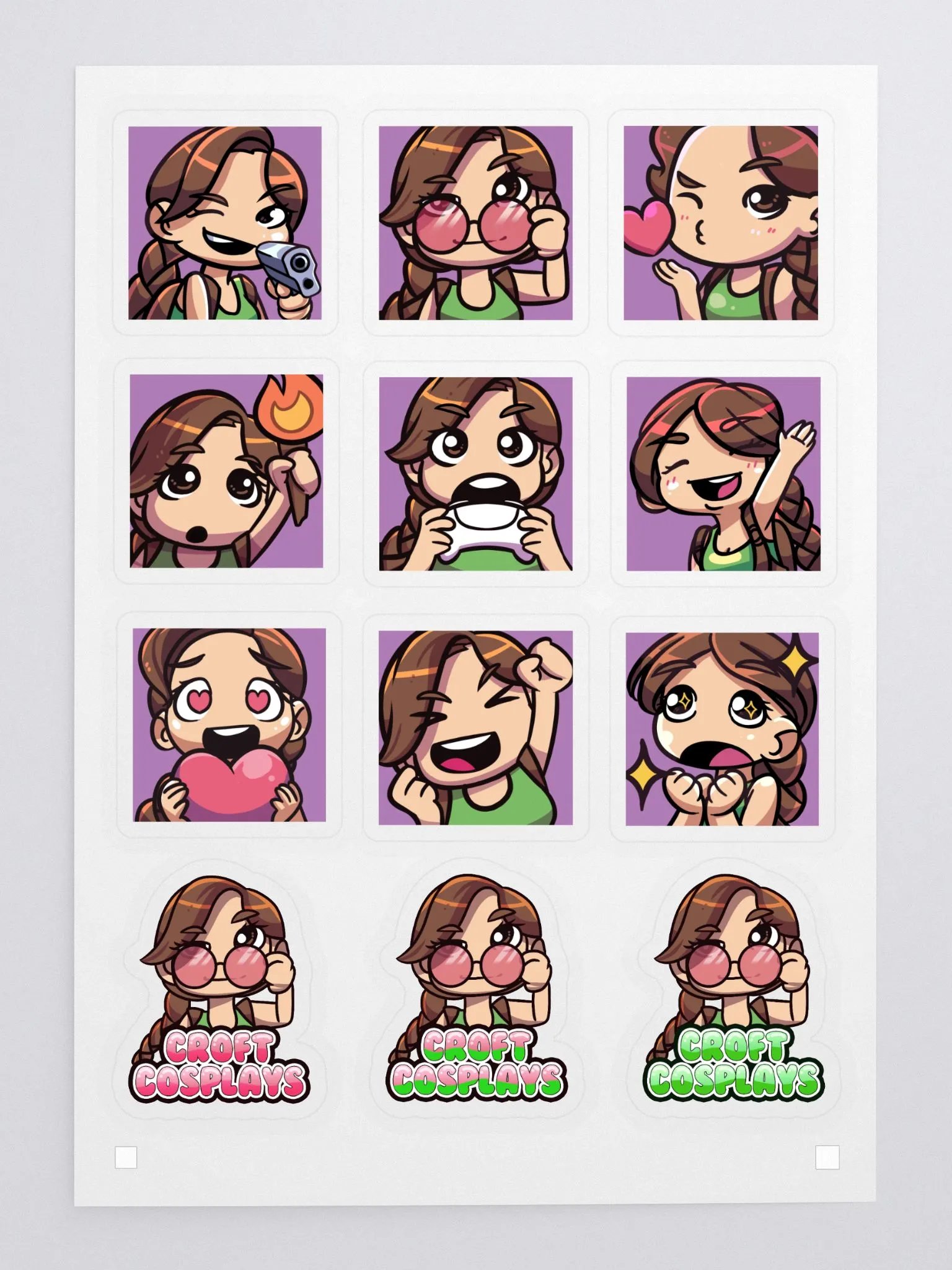 CroftCosplays Stickers product image (3)