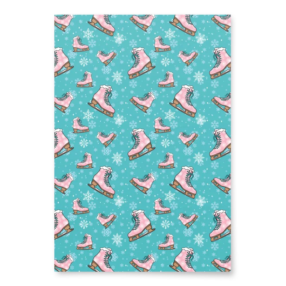 Ice Skating Wrapping Paper Sheet Set product image (5)