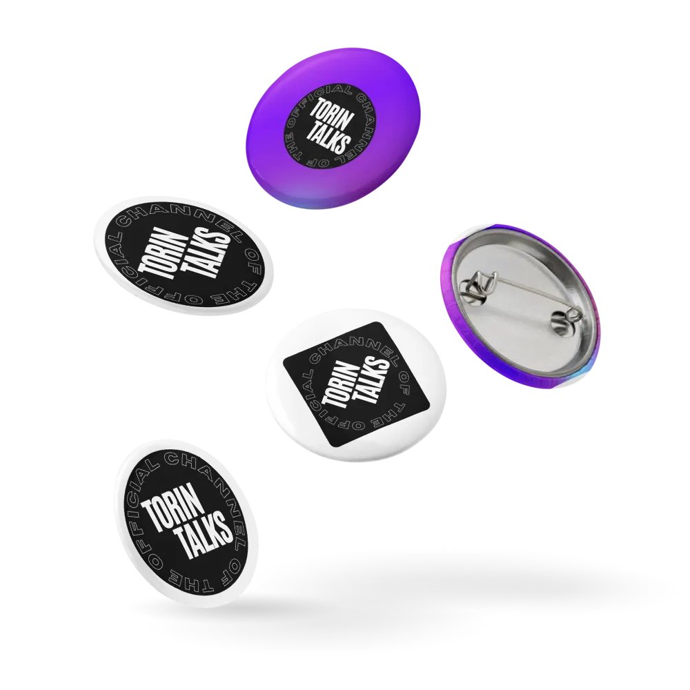 Torin Talks Logo Pin Buttons Set product image (14)