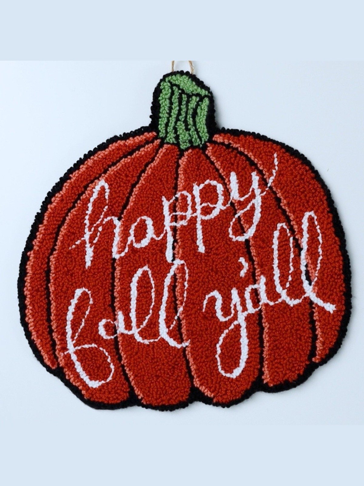Pumpkin Punch Needle "Happy Fall Ya'll!" (Digital PDF Pattern) product image (1)