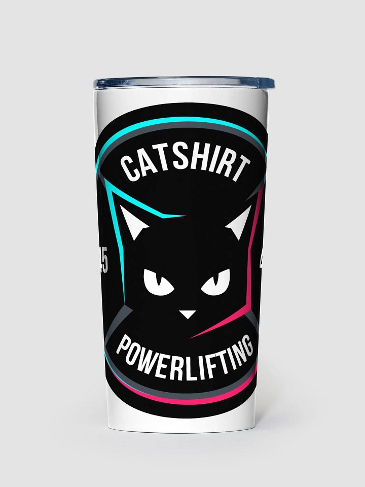 Catshirt Powerlifting Stainless Steel Tumbler product image (1)