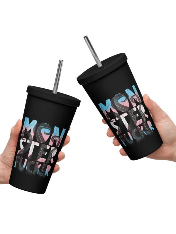 Monster F*cker Insulated Tumbler (Trans flag) product image (1)