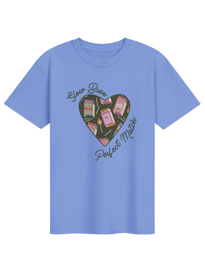 Slow Burn Perfect Match | Black lined colorful heart logo - CC product image (1)