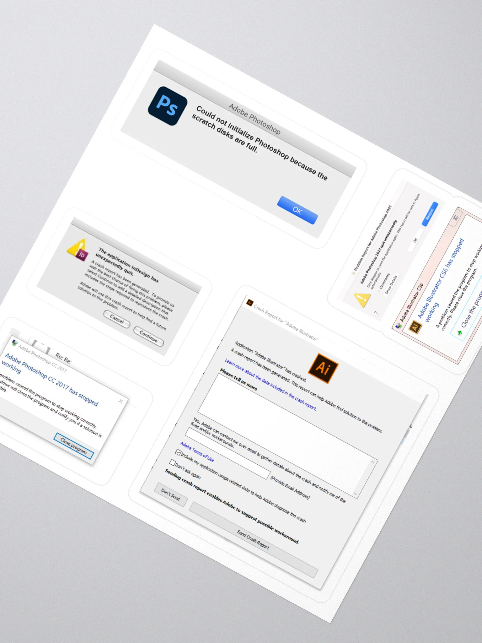Adobe Crashed Stickers product image (2)