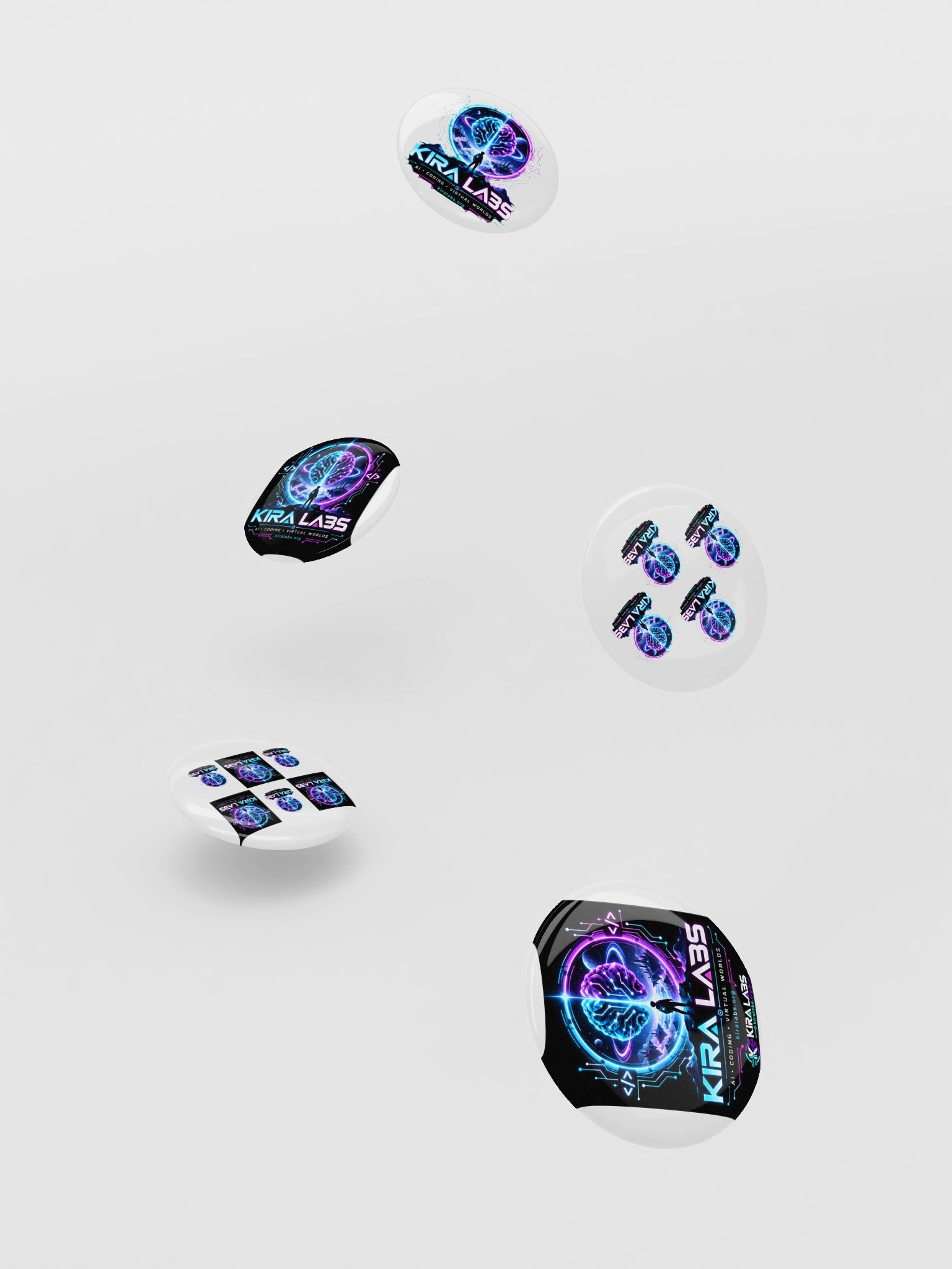 Kira Labs AI Coding Virtual Worlds Button Pin Set product image (9)