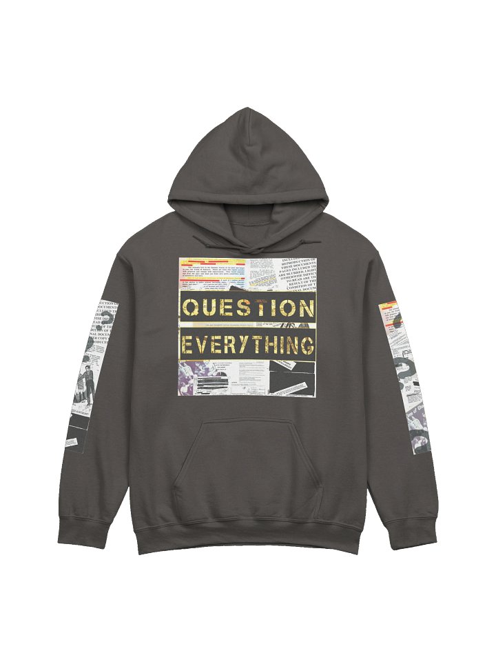 QUESTION EVERYTHING - HOODIE (FRONT ONLY + SLEEVES) product image (9)