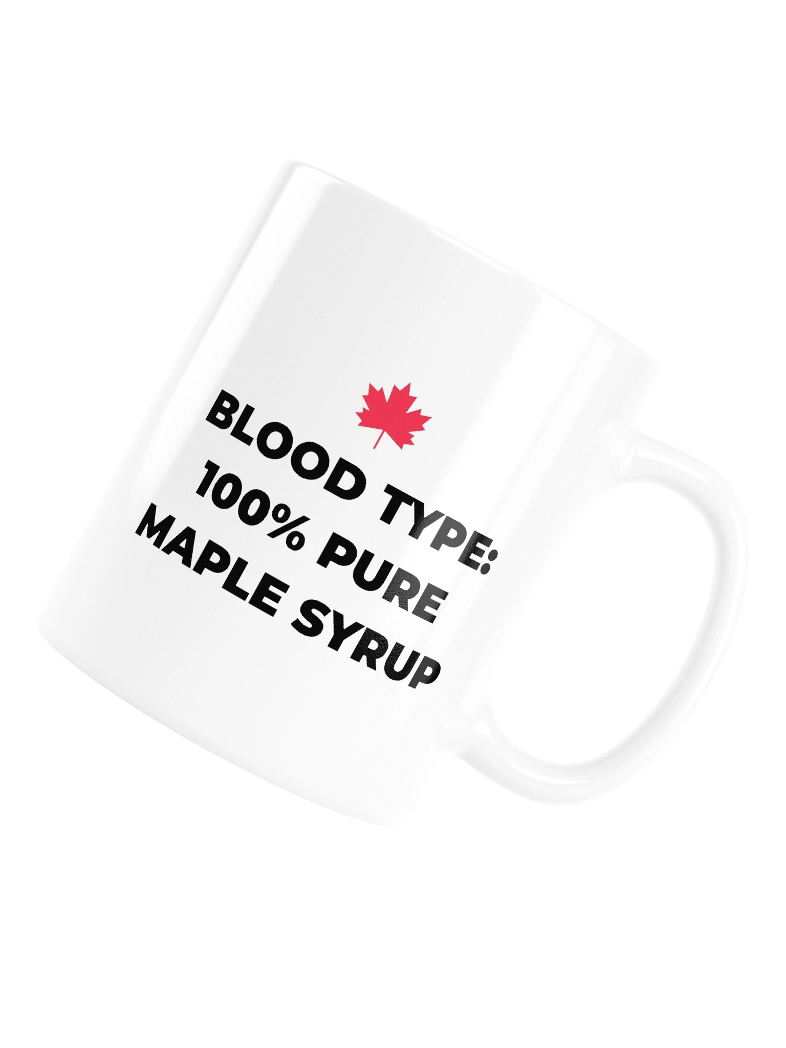 100% Pure Maple Syrup Mug | Bold Typography Canadian Coffee Cup product image (17)