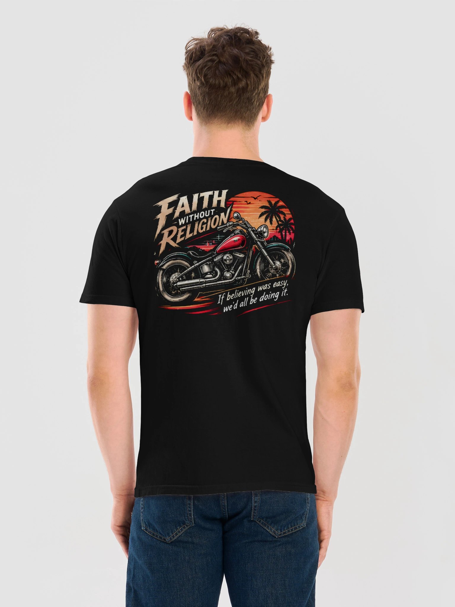 Men's Rockabilly Motorcycle Sunset Tee product image (1)