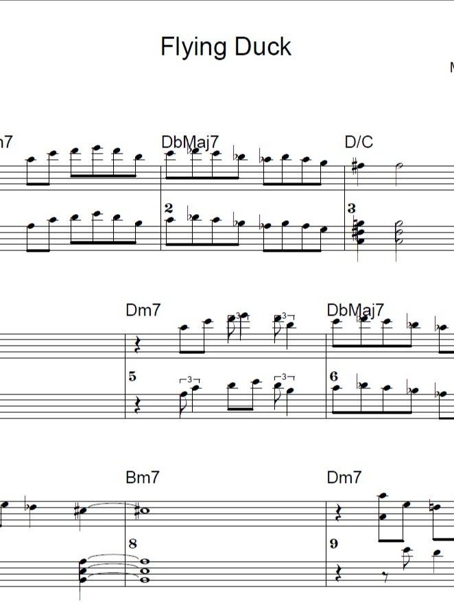 Flying Duck - ModJazz - Piano sheet music product image (1)