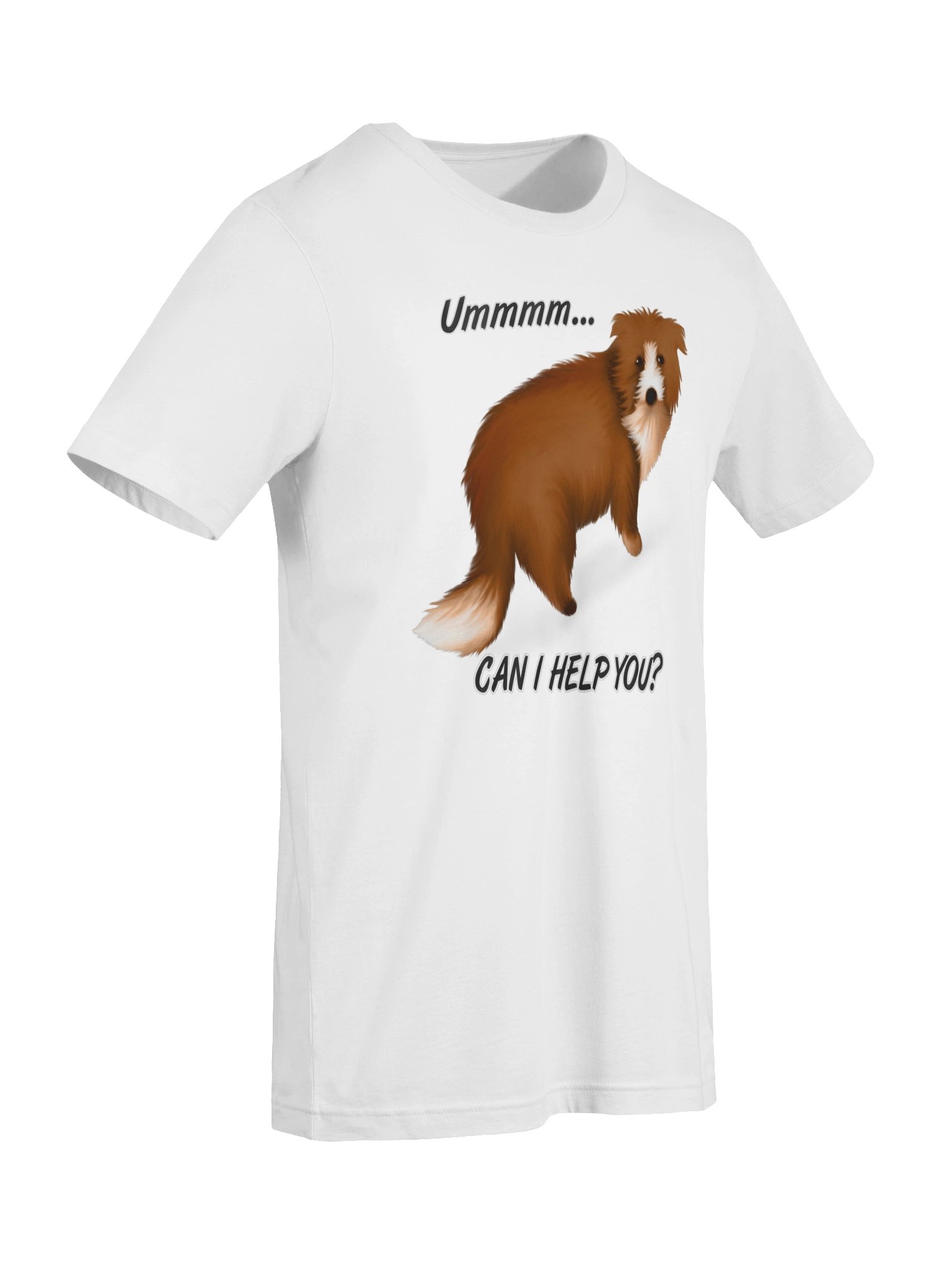 Dog "Ummm... Can I Help You?" T-Shirt. Women's Bella+Canvas Supersoft T-Shirt product image (4)