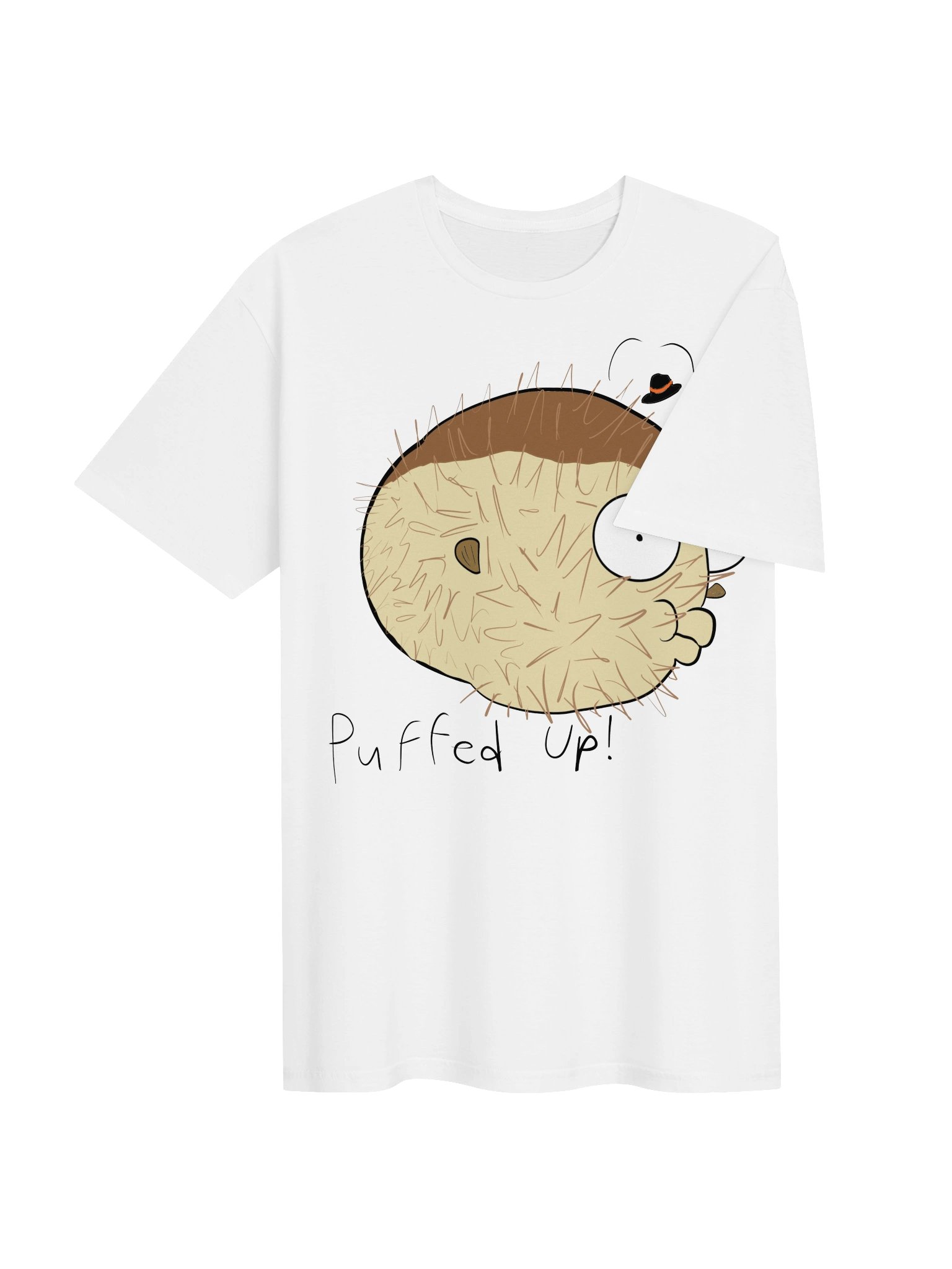 Stuck pufferfish T-shirt product image (16)