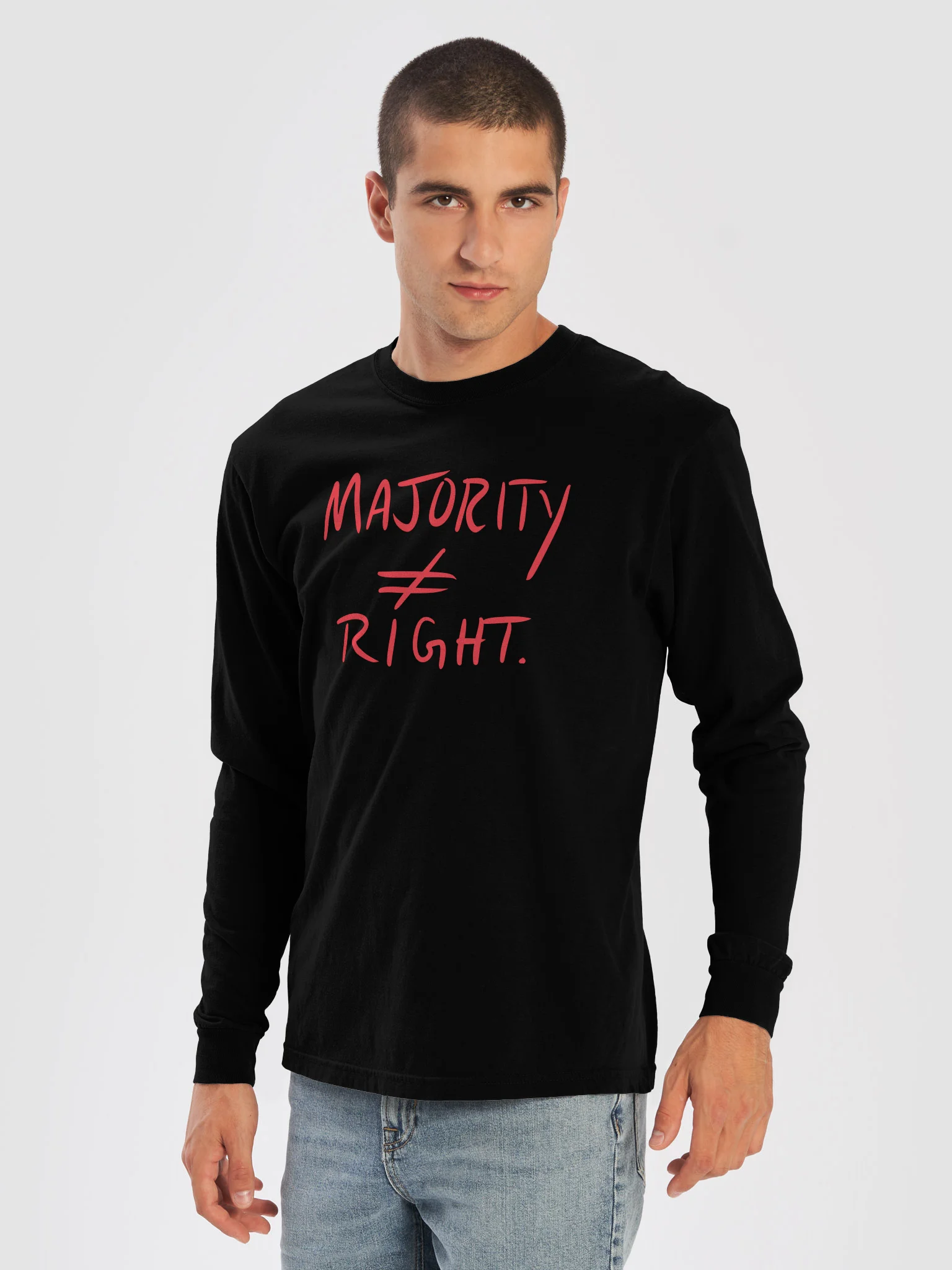 Majority ≠ Right long sleeve tee product image (25)