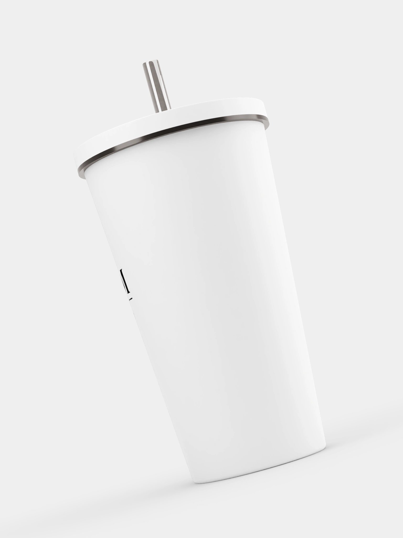 Tumbler with a Straw - White product image (7)
