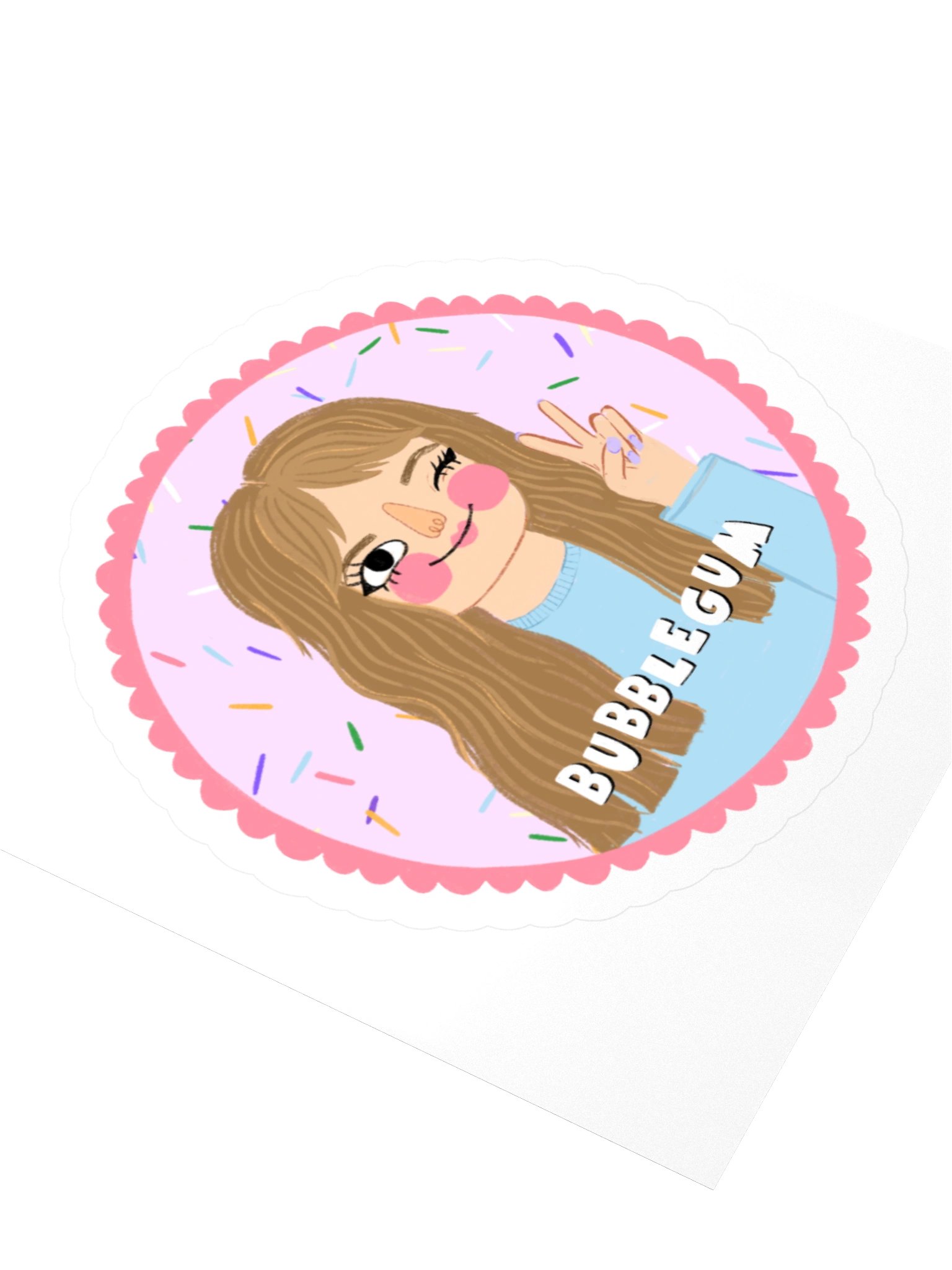 Bubblegum Peace Sticker product image (6)