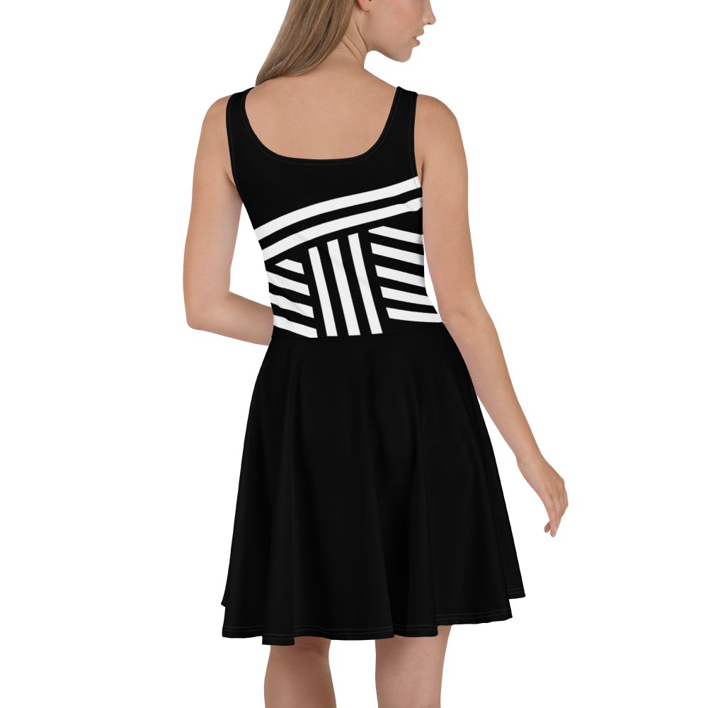 Black & White Minimalist Striped Dress product image (3)