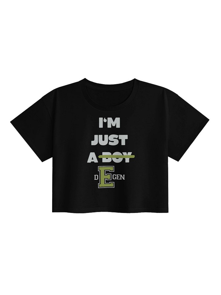 i'm just a boy dEgen crop top product image (1)