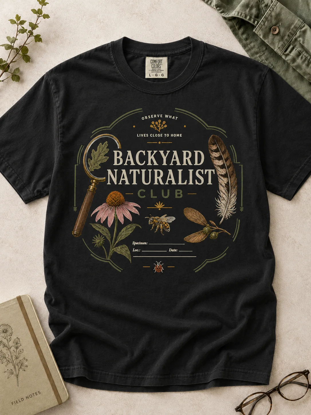 Backyard Naturalist Club T-shirt product image (1)