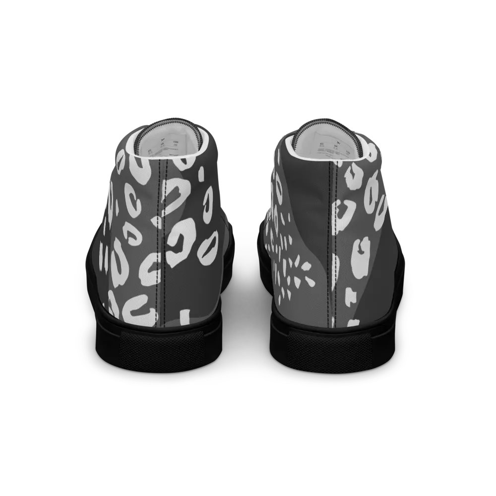 Grey Leopard Retro High Tops product image (13)