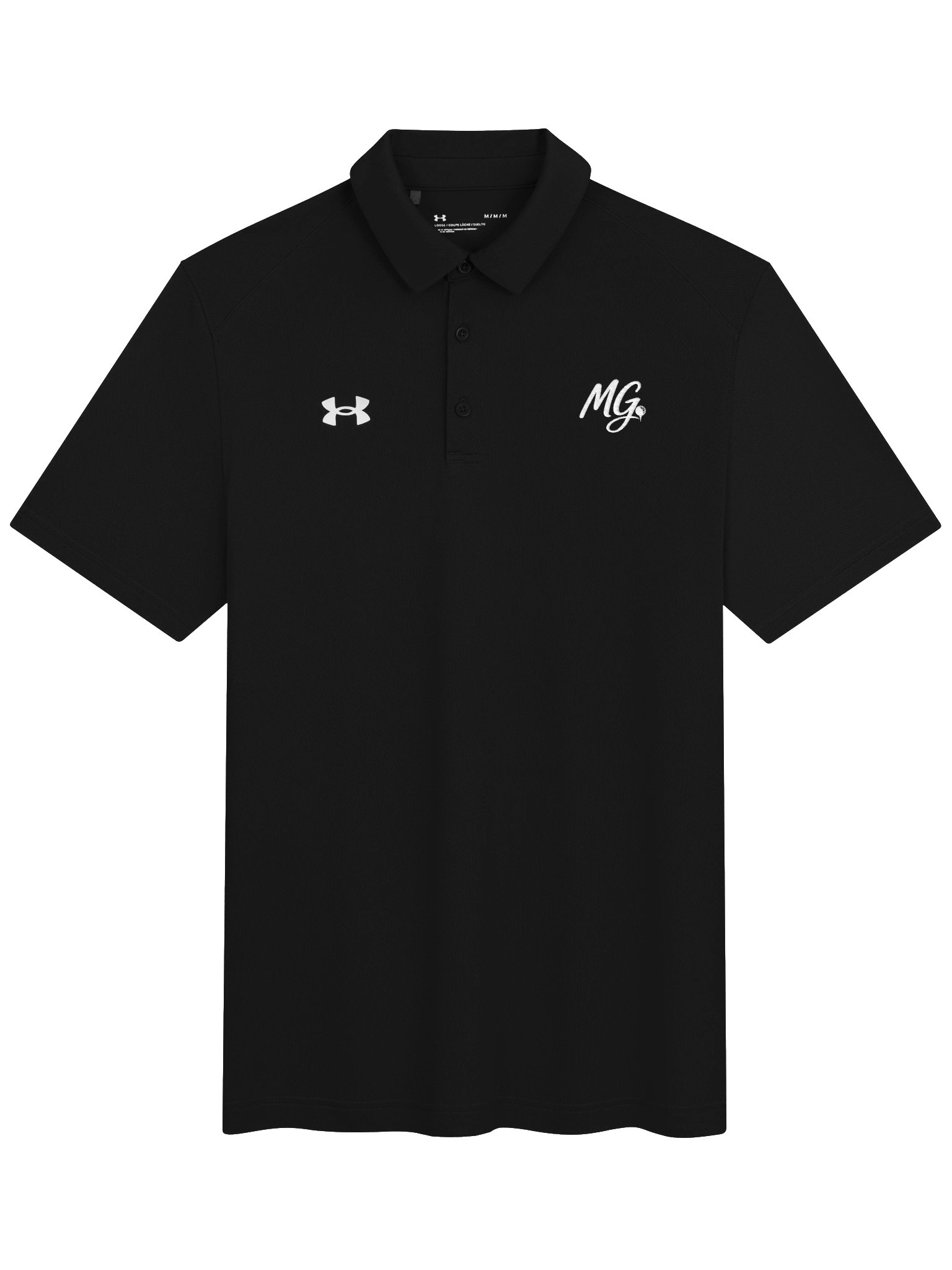 MG Under Armour® Men's Polo (Black) product image (1)