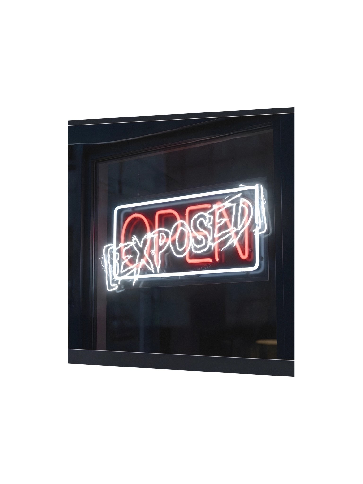 OPEN / EXPOSED Neon Poster product image (2)
