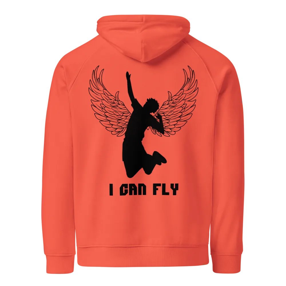 Hinata 'I Can Fly' Orange Hoodie- Back product image (1)