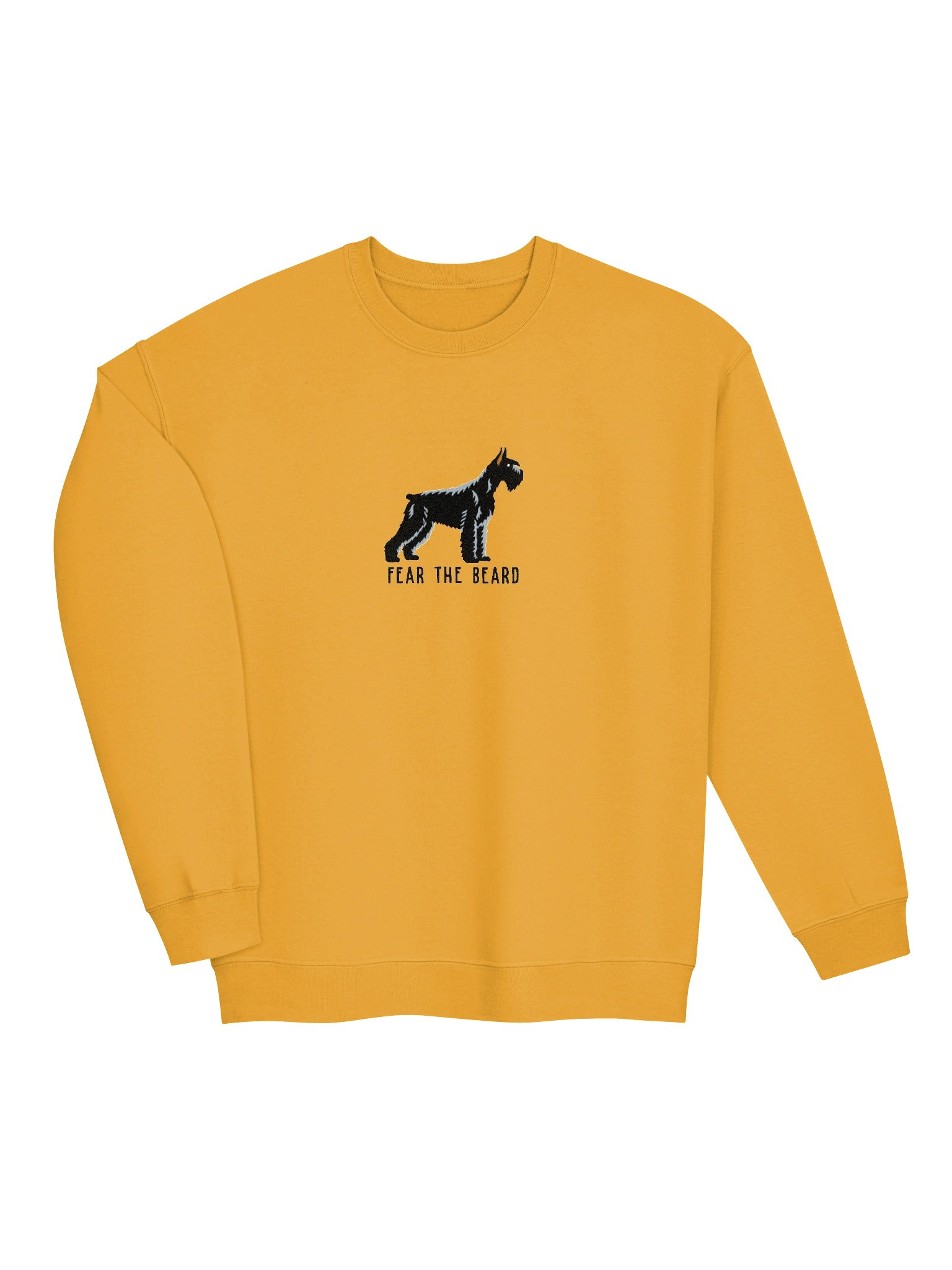 Fear the Beard Sweatshirt (Embroidered) of a Giant Schnauzer(Black) product image (6)