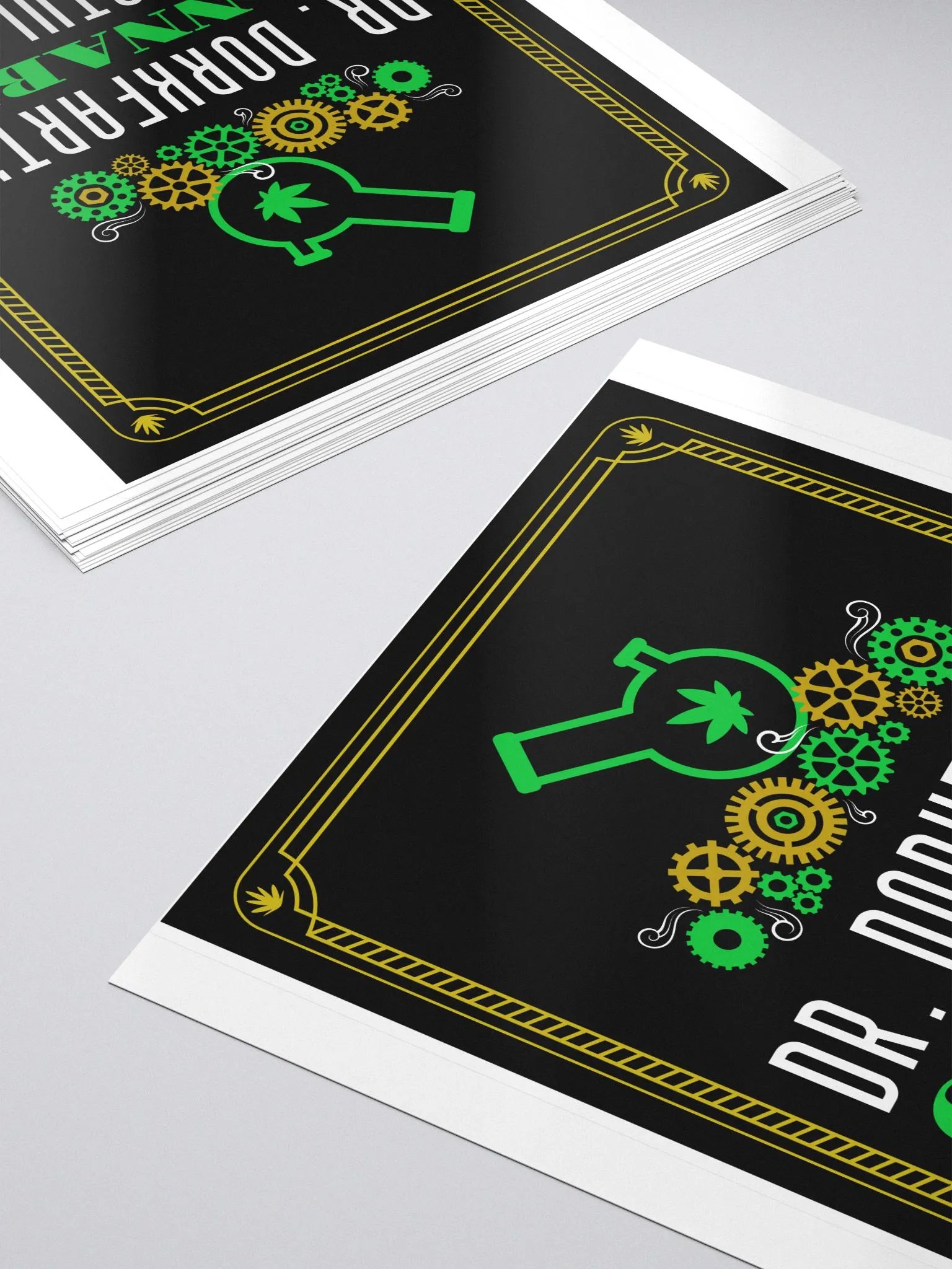 Dr. Dorkfart's Cannabis Combustulator bubble free stickers product image (6)
