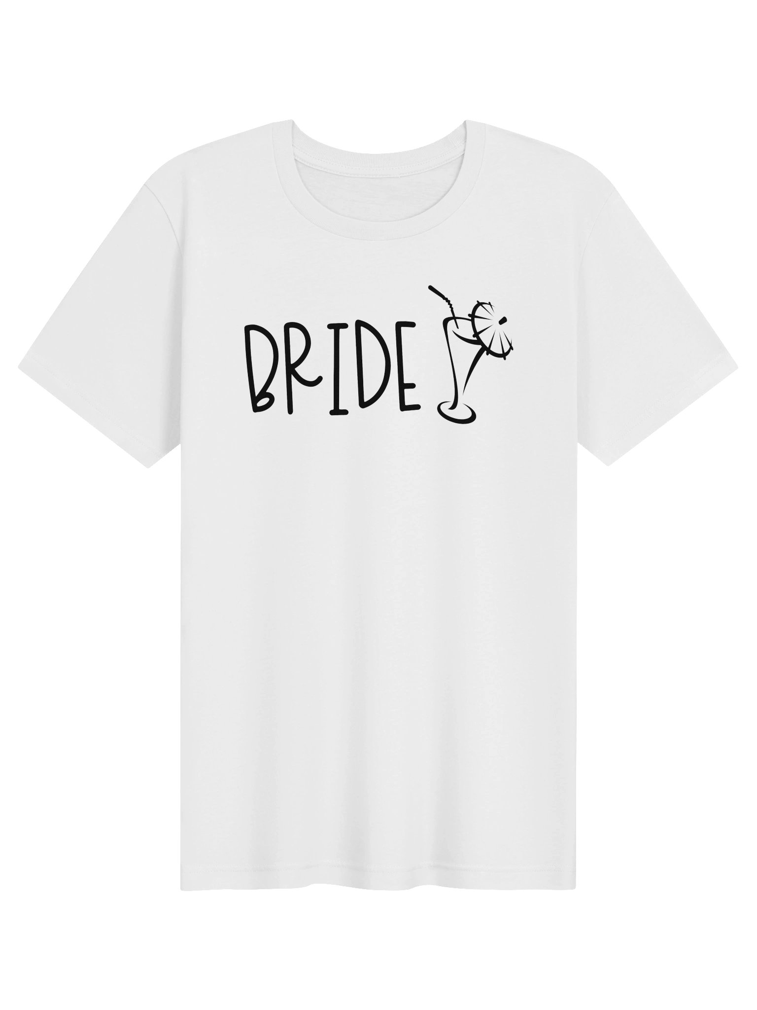 BRIDE Cocktail T-Shirt | Minimalist Bride & Bachelorette Tee product image (5)
