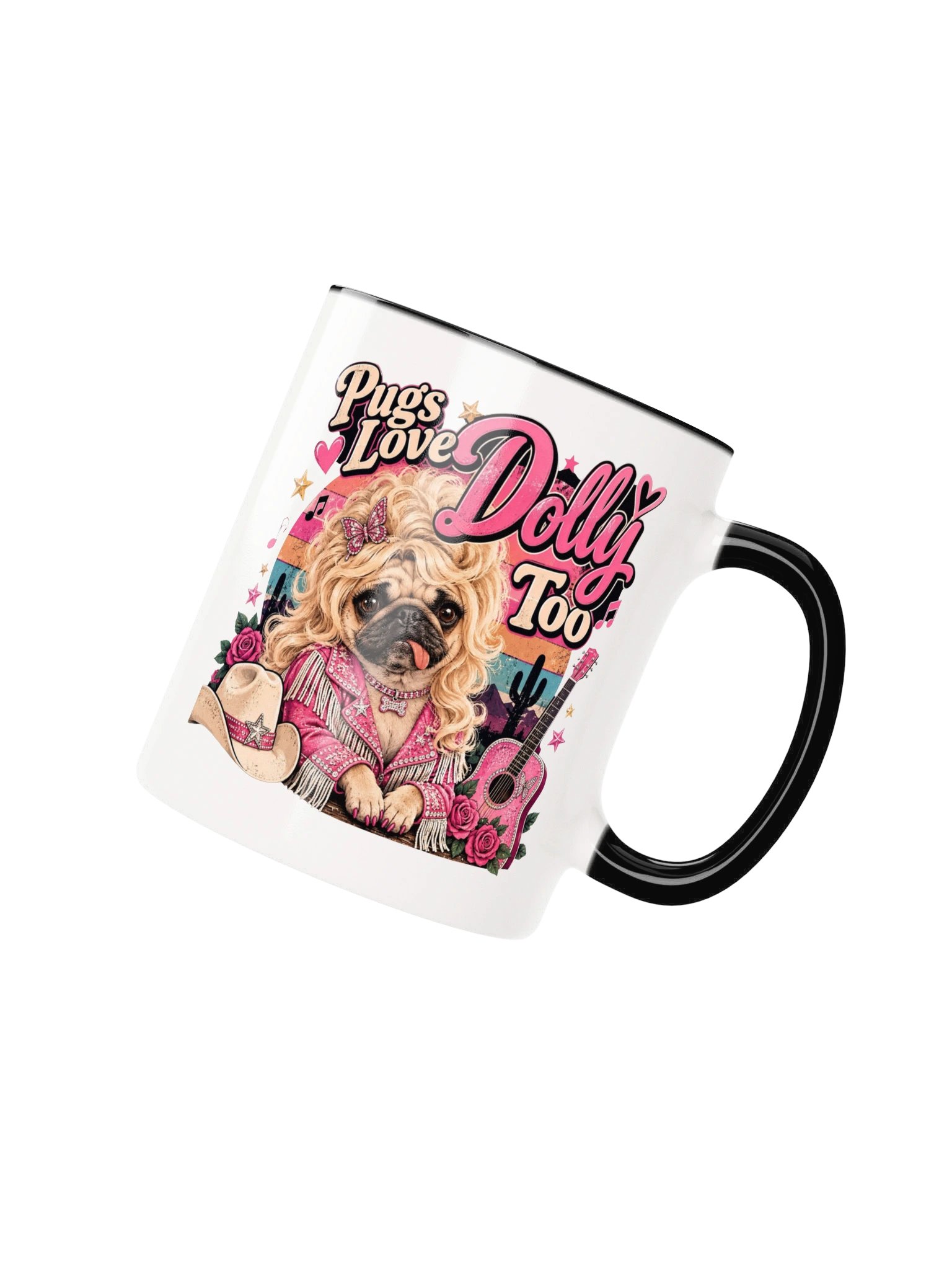 Pugs Love Dolly Too Color-Inside Mug product image (61)