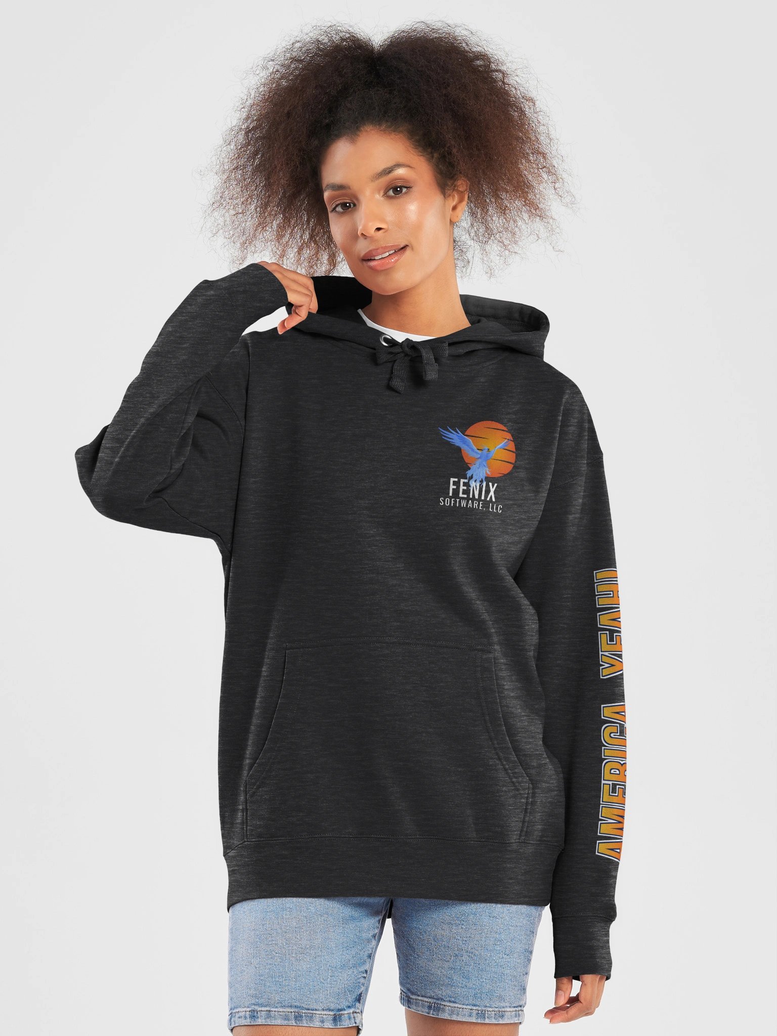 Fenix Software Phoenix Hoodie – Charcoal product image (5)