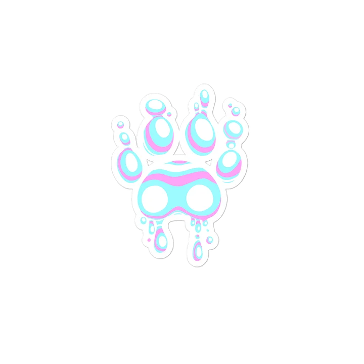 Trans Pride Lava Paw Sticker product image (2)