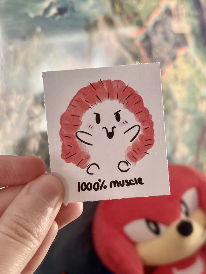 Knuckles 1000% Muscle - Sticker product image (1)