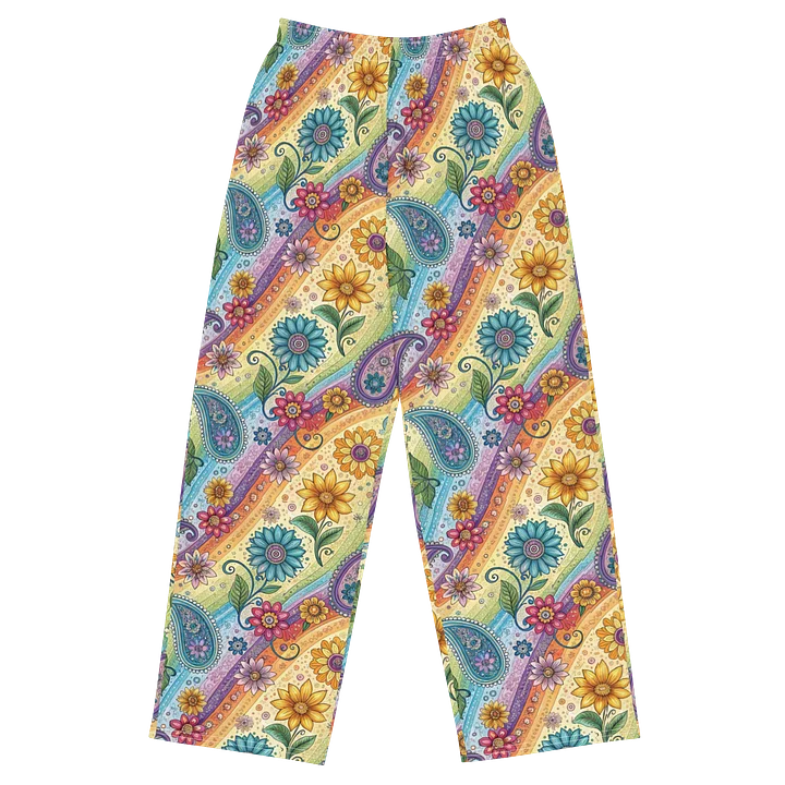 Sunny Paisley Flower Wide-Leg Pants product image (1)