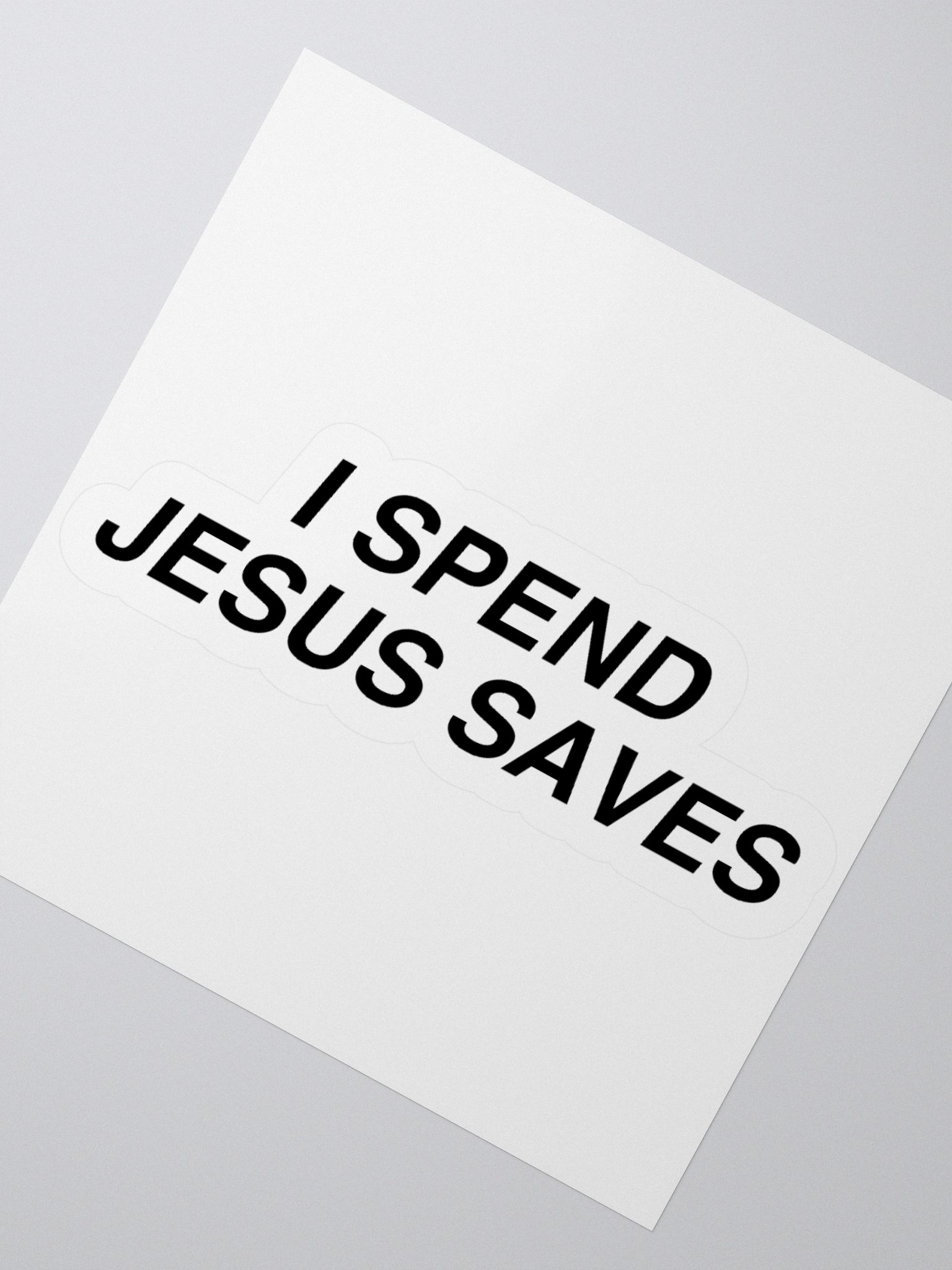 I Spend Jesus Saves Sticker product image (6)