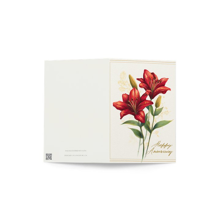 Lillies Anniversary Card product image (4)