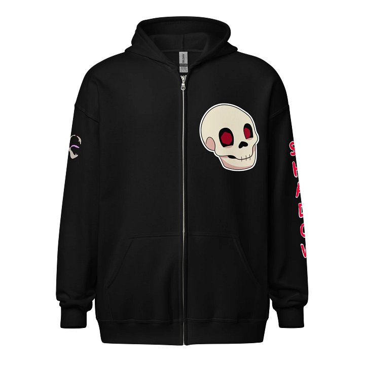 Glowing Skull Zip Hoodie product image (1)