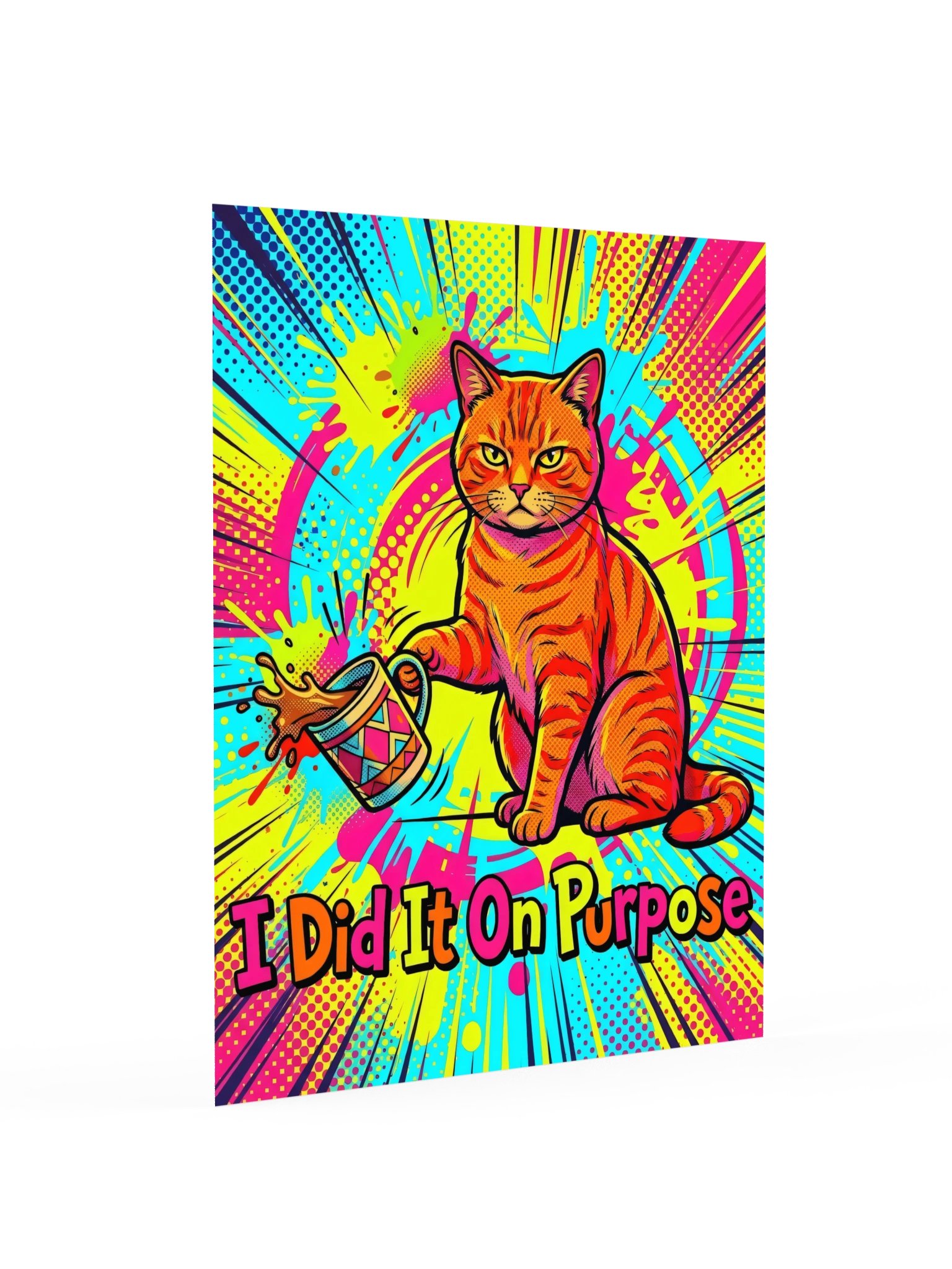 On Purpose Cat Poster product image (16)