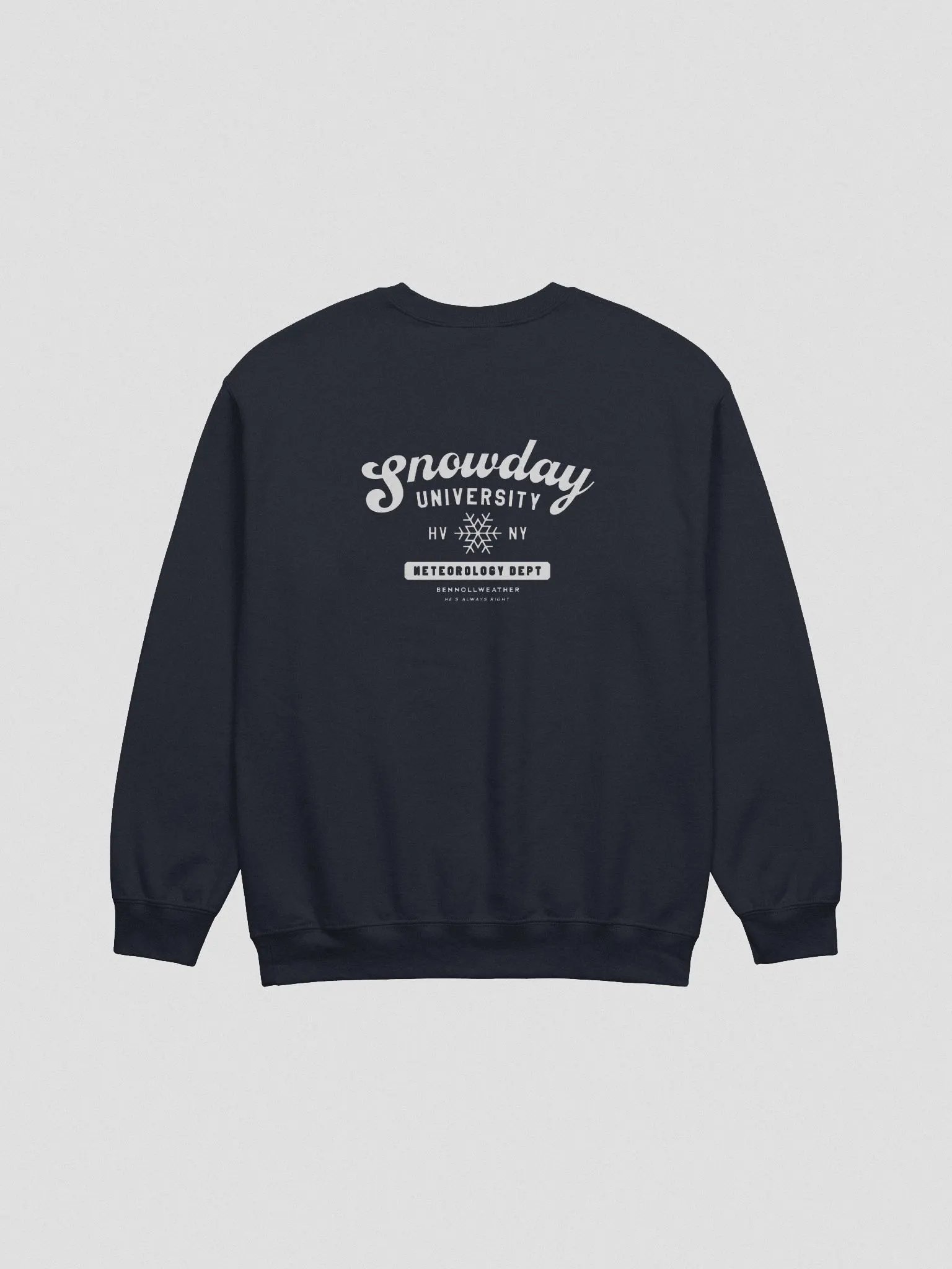 Snowday University crewneck - navy product image (2)