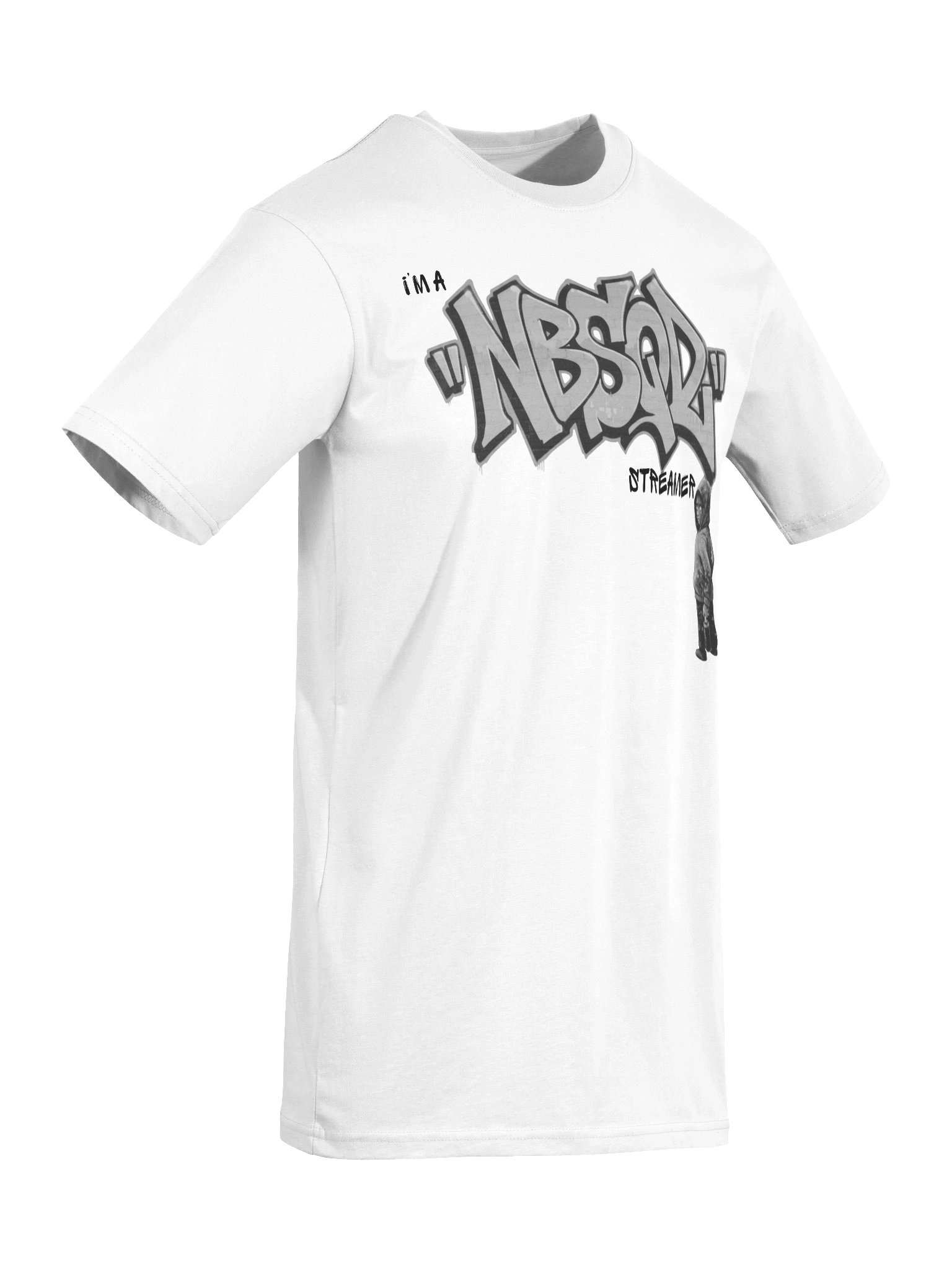 NBSQD Graffiti Mens WHT T-Shirt - Break The Rules Its Part of The Game product image (8)