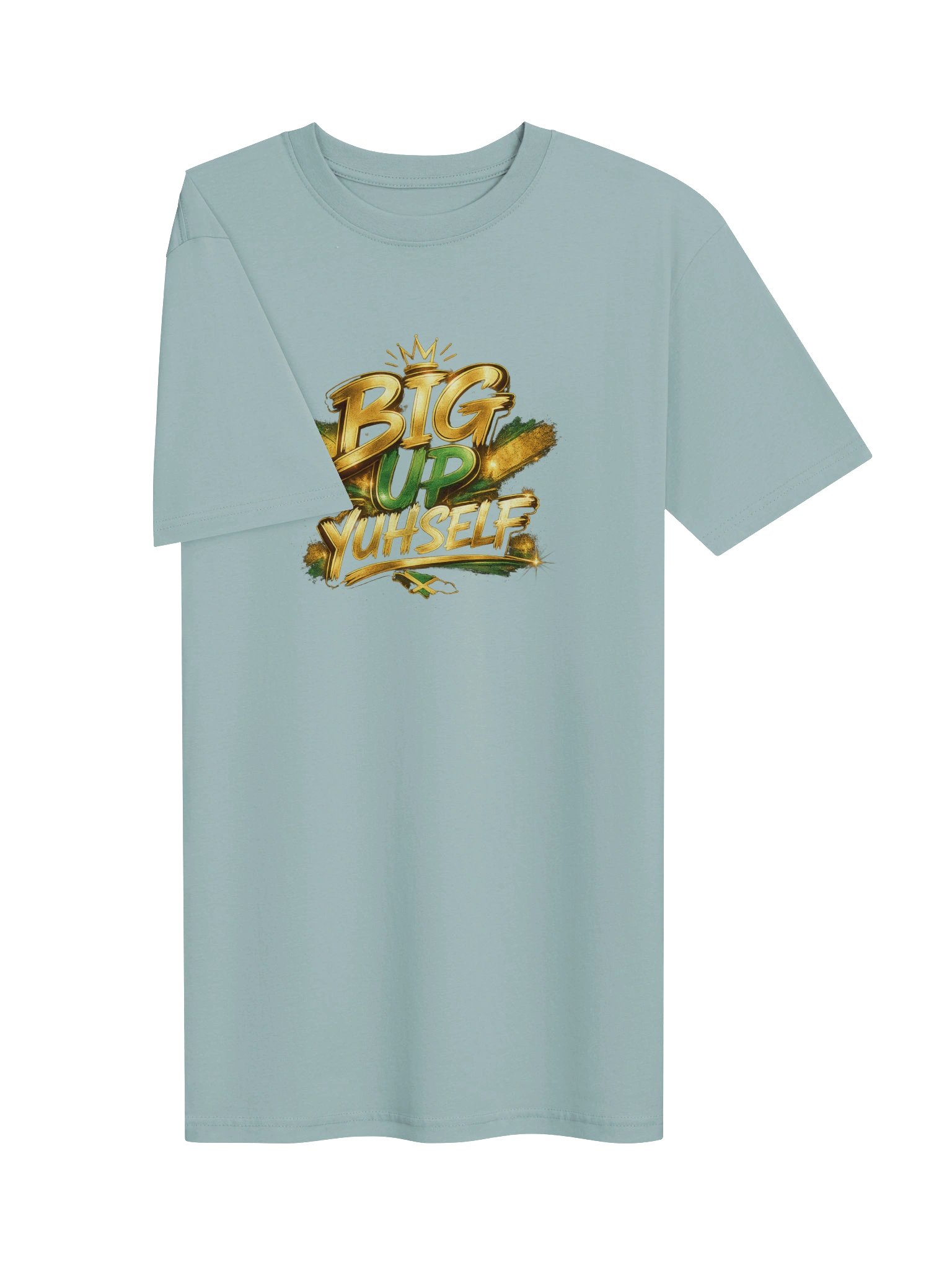 BIG UP YUHSELF — Gold & Green Statement Tee product image (21)