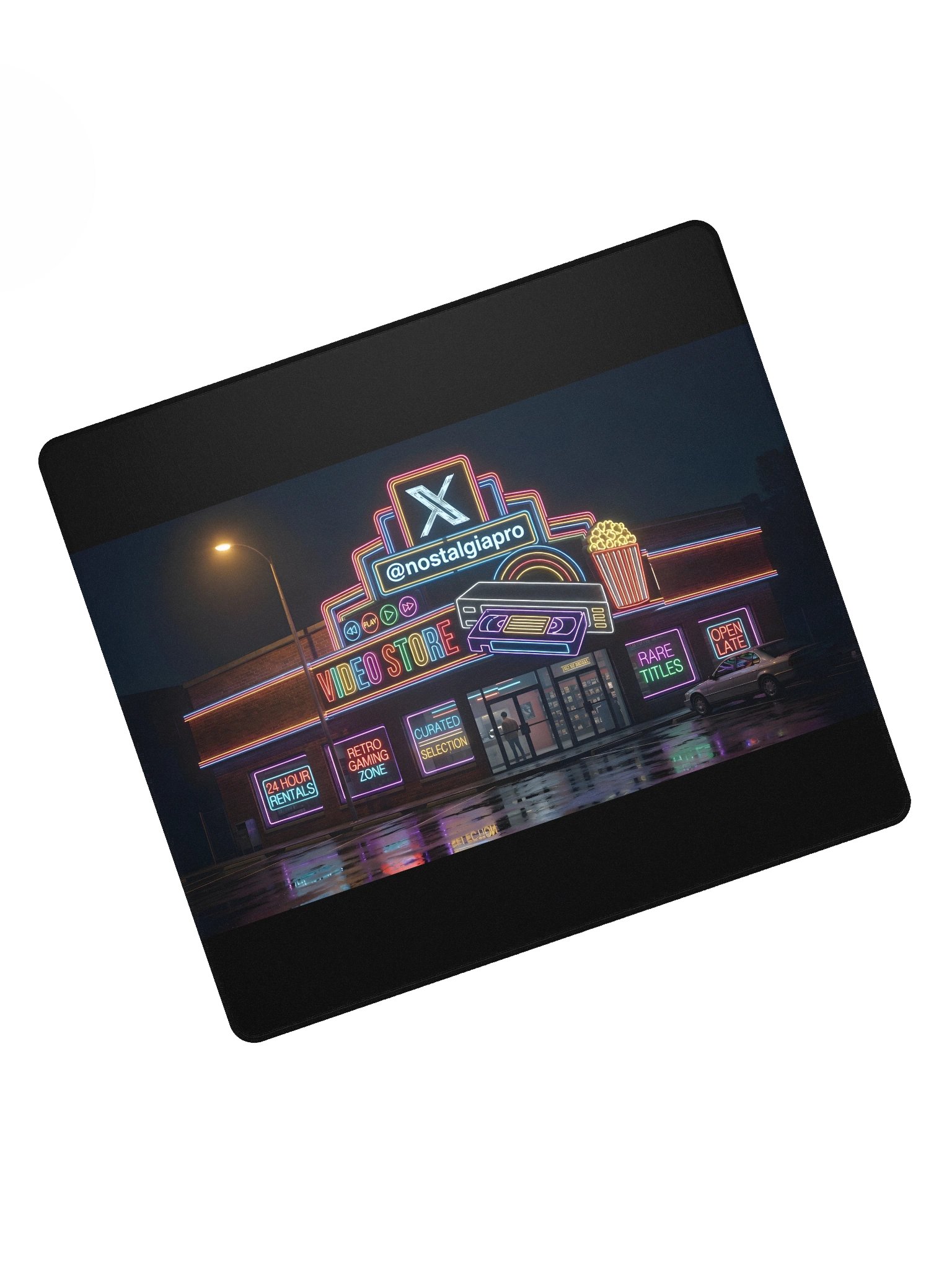 NostalgiaPro Neon Video Store Mouse Pad product image (8)
