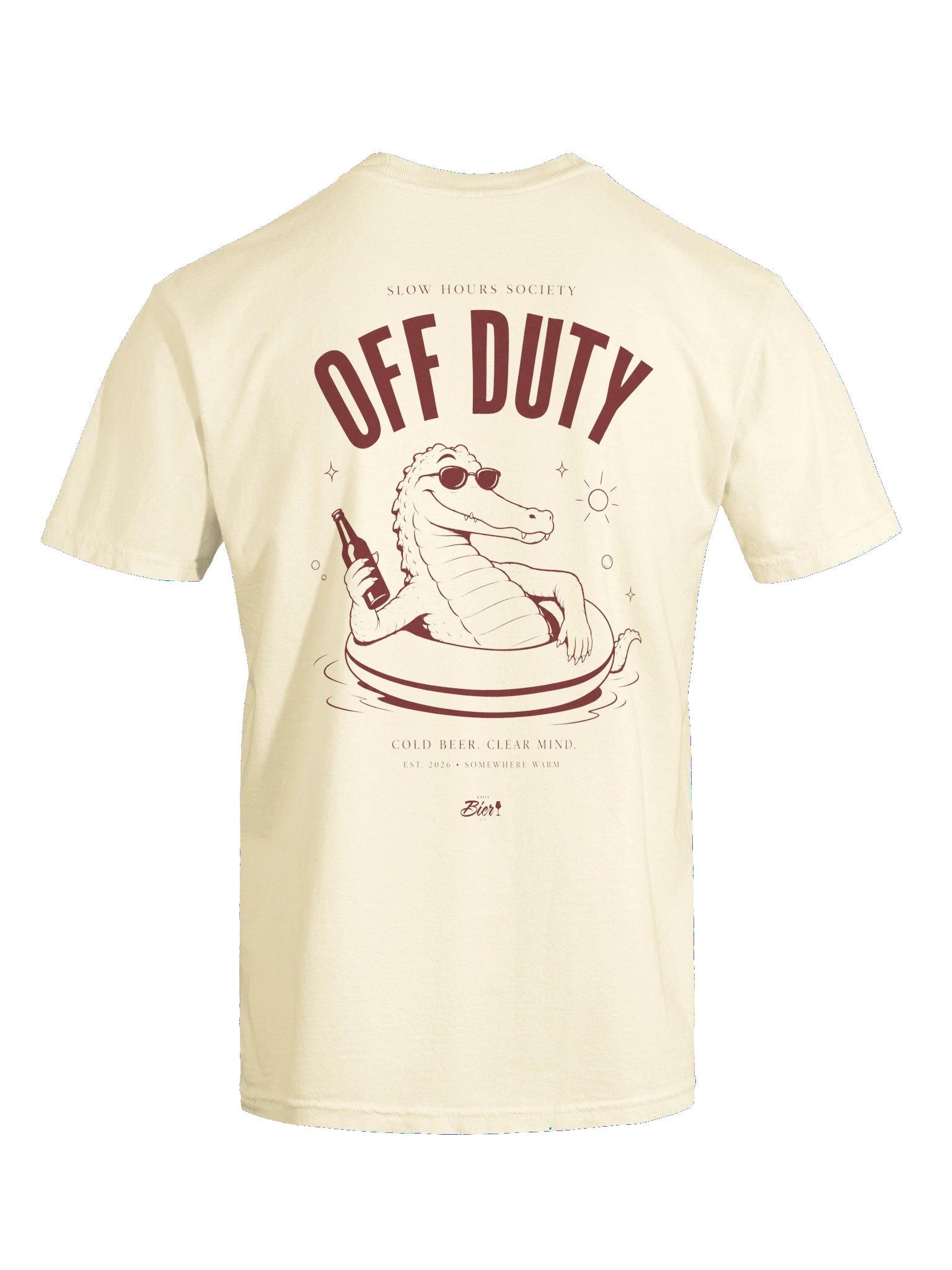 Off Duty slow hours Herren Premium Craftbeer T-Shirt product image (11)