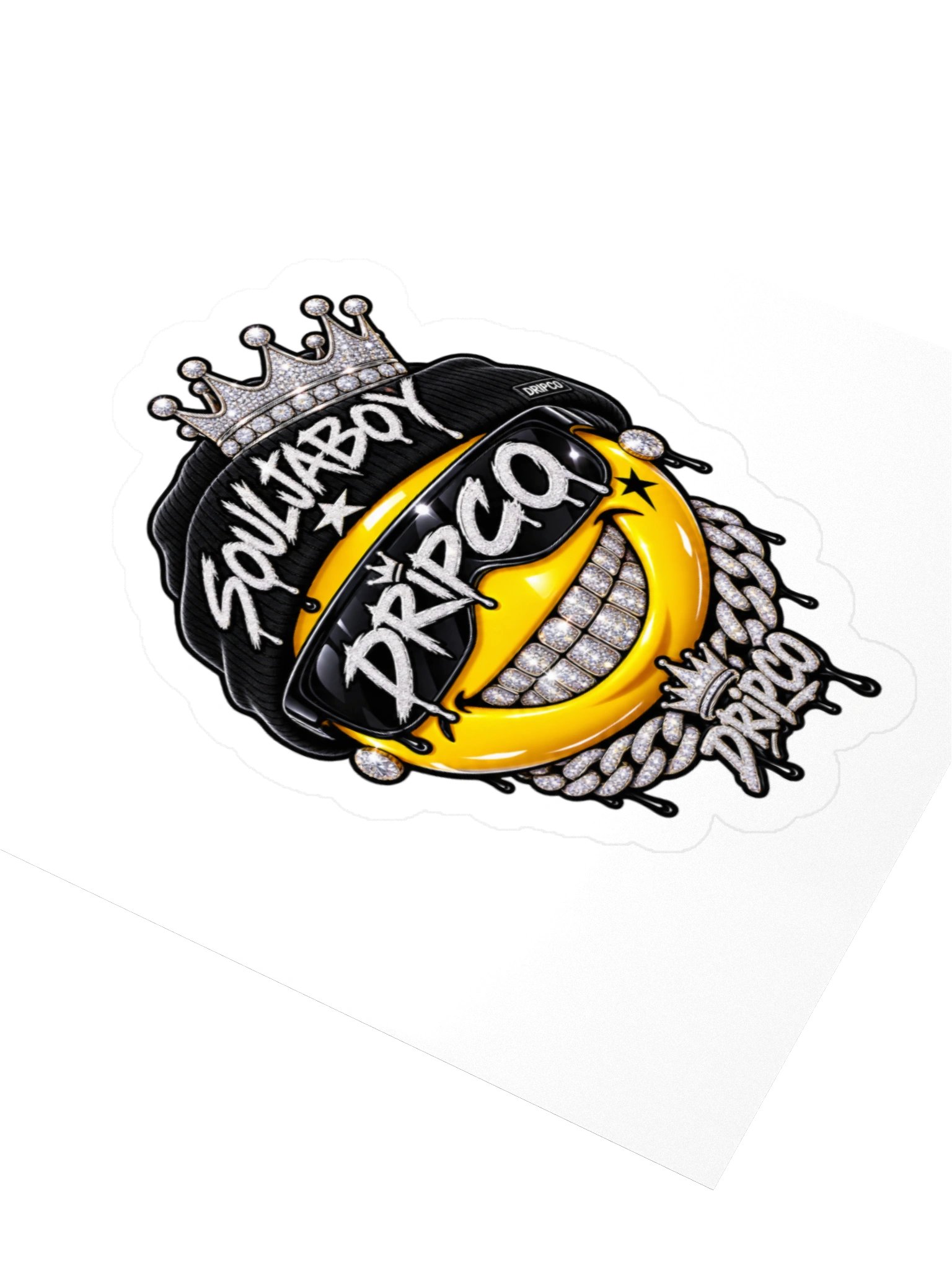 SouljaBoy Drip Smiley Kiss Cut Sticker product image (8)