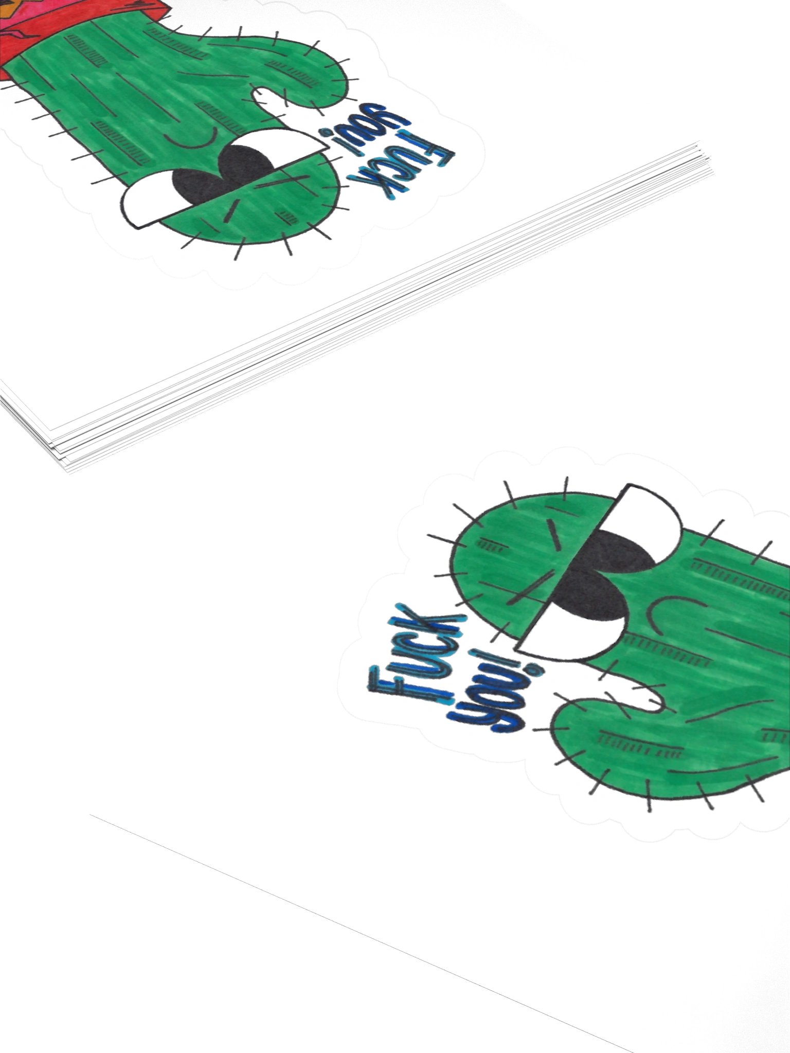 Rude Cactus Sticker product image (4)